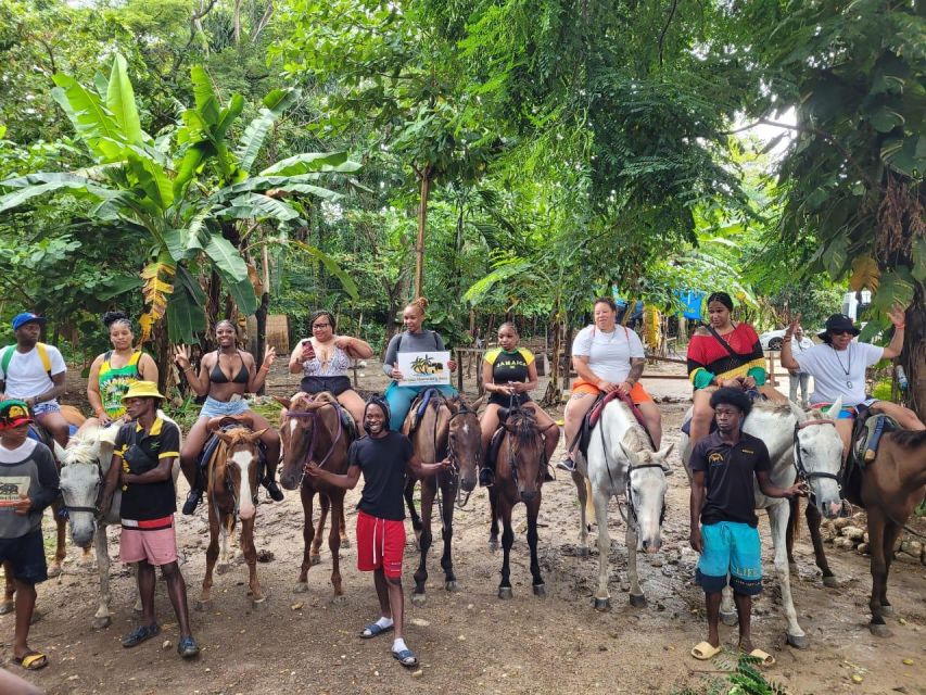 Horseback Ride, Blue Hole, Secret Falls & River Tubing Tour - Horseback Riding in the Caribbean Sea