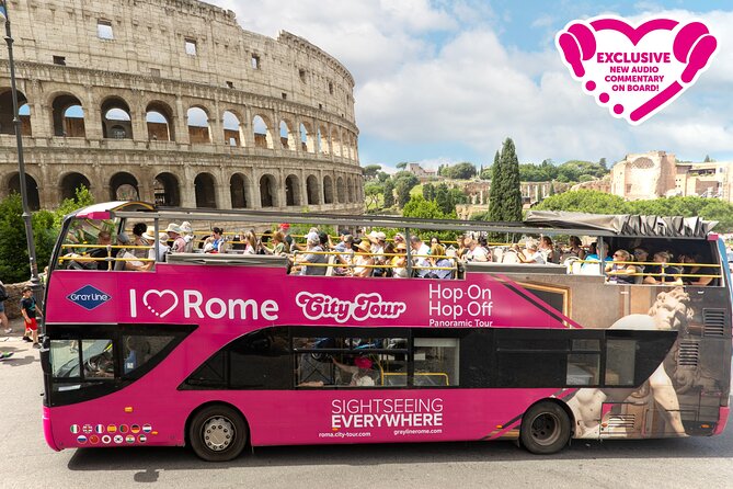 I Love Rome Hop on Hop off Open Bus Tour - Included Features