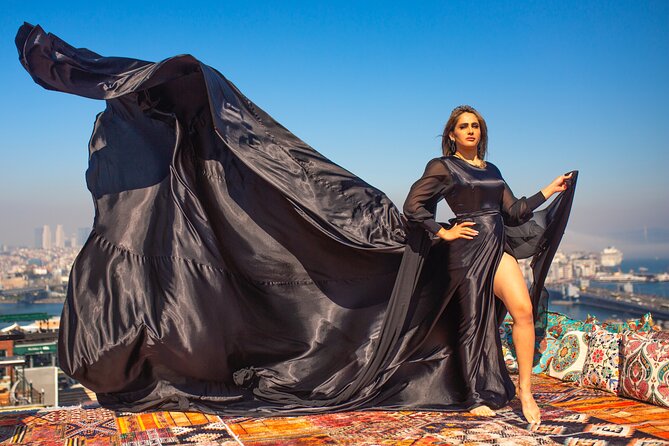 Istanbul Rooftop Photoshoot With Flying Dress - Included in the Photoshoot