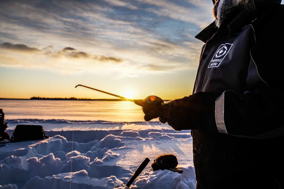 Levi: Ice Fishing on a Frozen Lake - Duration and Group Size