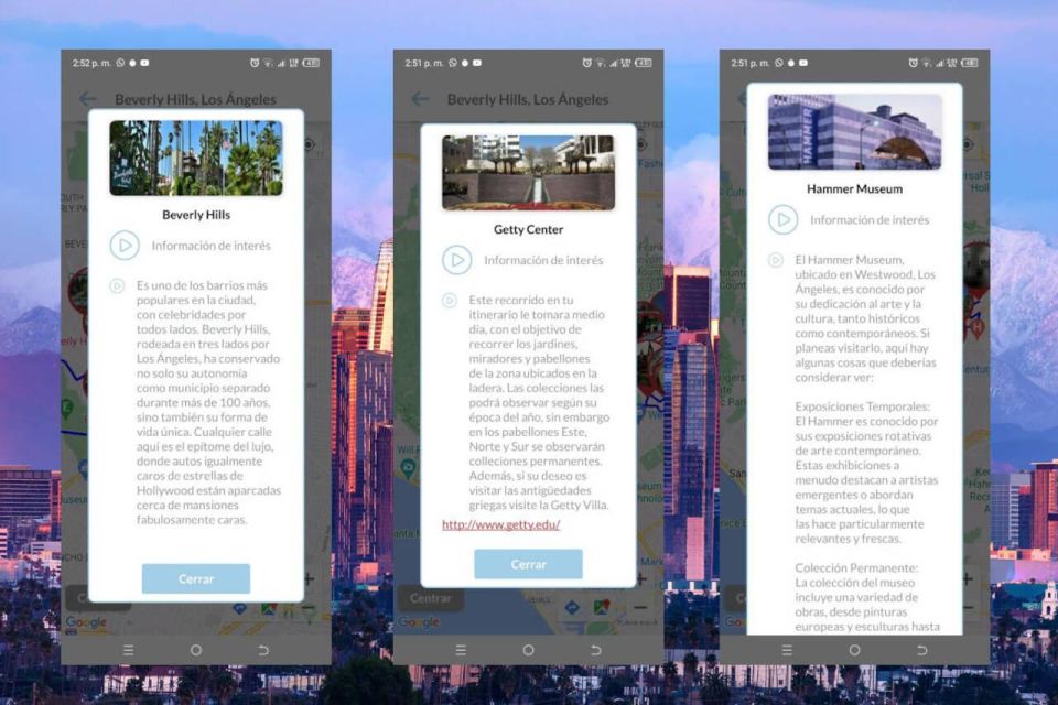 Los Angeles Self-Guided Tour App - Multilingual Audioguide - Customizable Sightseeing Experience