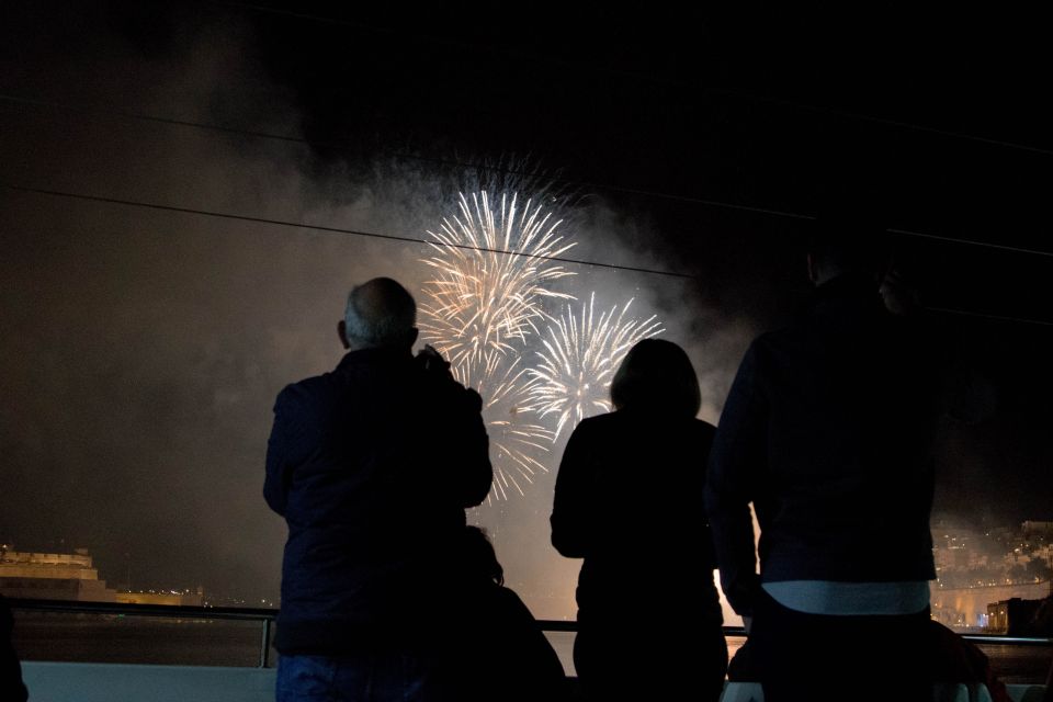 Malta: Valletta, Sliema, Bugibba Fireworks Festival Cruise - Fireworks Display and Music