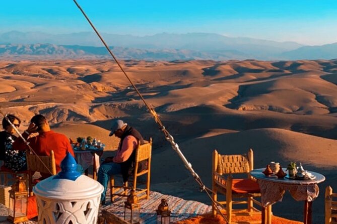 Marical Dinner and Camel Ride at Sunset in Desert of Marrakech - Pickup and Drop-off