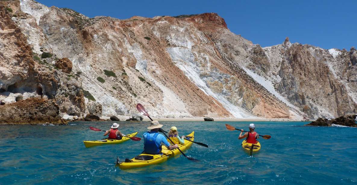 Milos: Guided Kayaking Trip With Snorkelling & Lunch - Detailed Itinerary