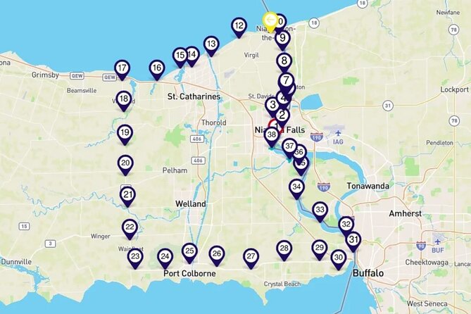 Niagara Peninsula: a Smartphone Audio Driving Tour - Meeting and Pickup Location