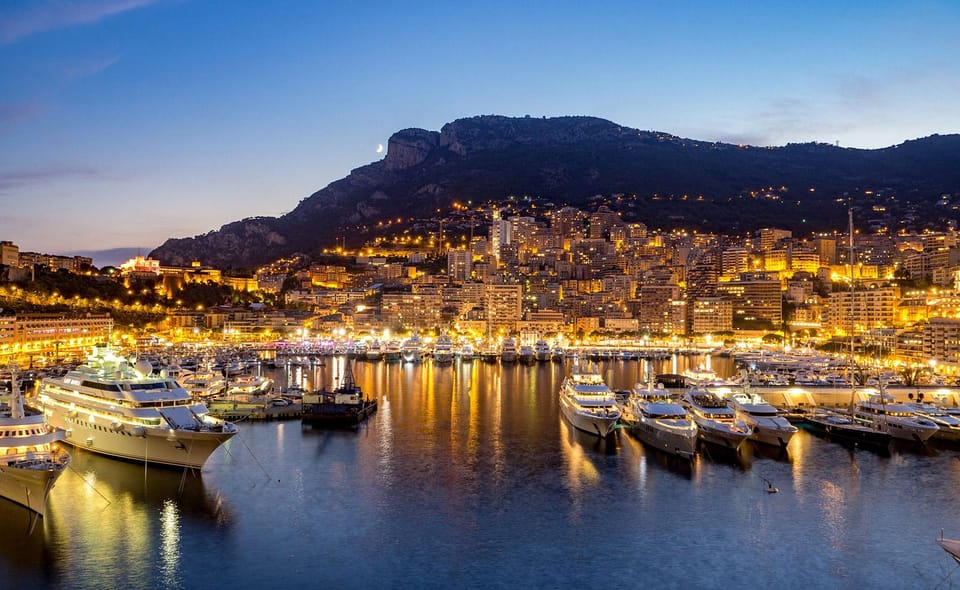 Nice: Formula 1 Track, Monaco, and Monte-Carlo Night Tour - Pickup and Transportation