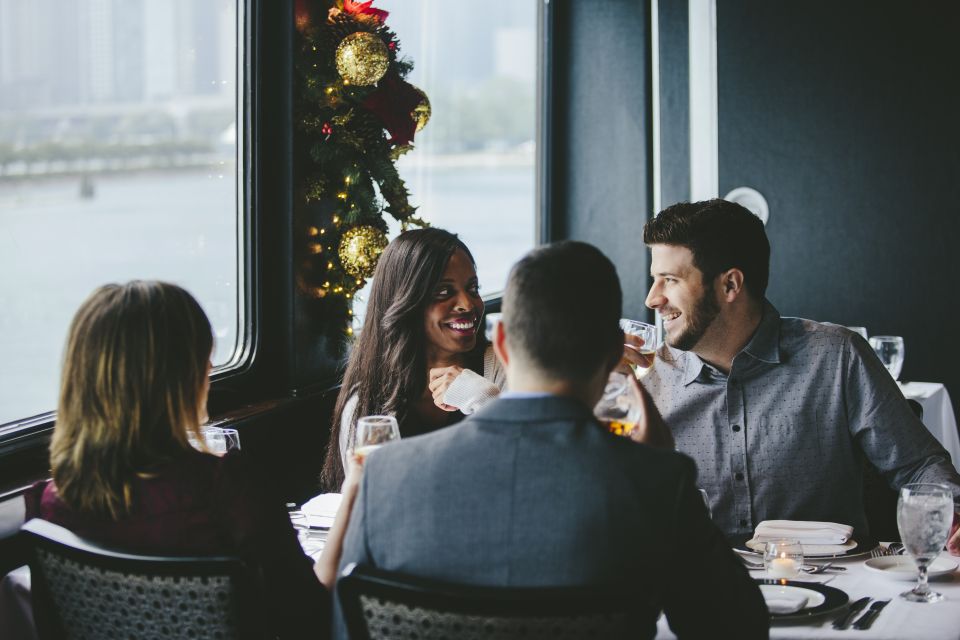 NYC: Christmas Eve Buffet Lunch or Dinner Harbor Cruise - Dining Experience