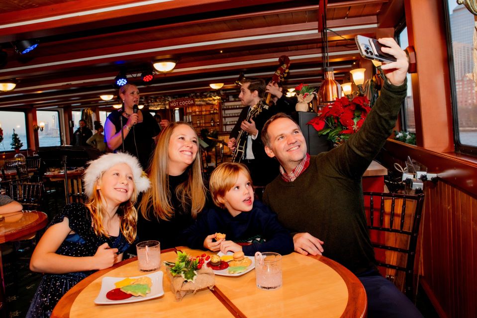 Nyc: Holiday Yacht Cruise With Jazz, Cocoa & Carols - Highlights and Onboard Amenities