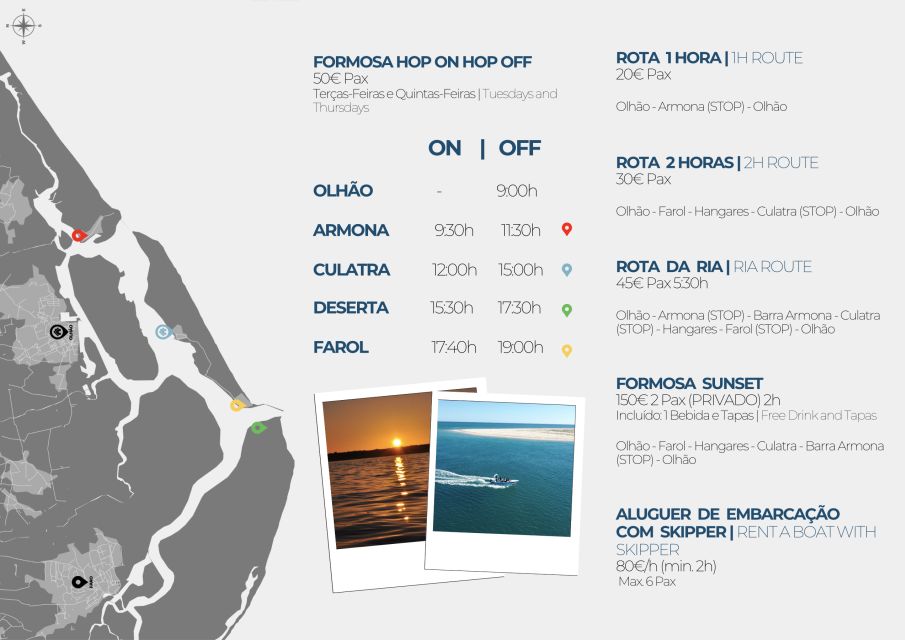 Olhão: Beautiful Route 1H - Pricing and Duration