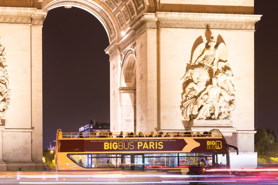 Paris: Big Bus Hop-on Hop-off Tour & Panoramic Night Tour - Hop-on Hop-off Highlights