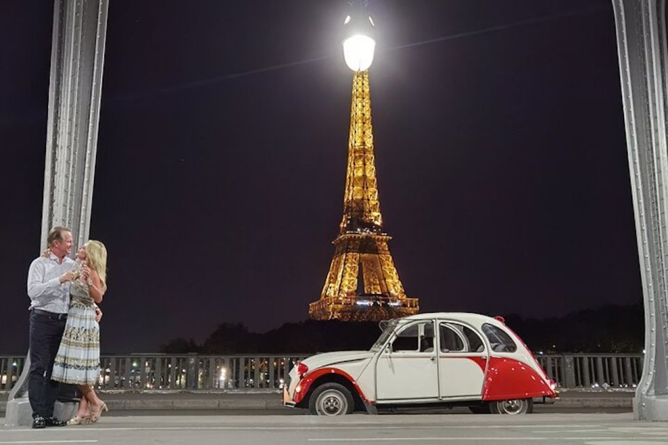 Paris: City Sightseeing Tour at Night in Vintage Car - Exploring Historic Neighborhoods