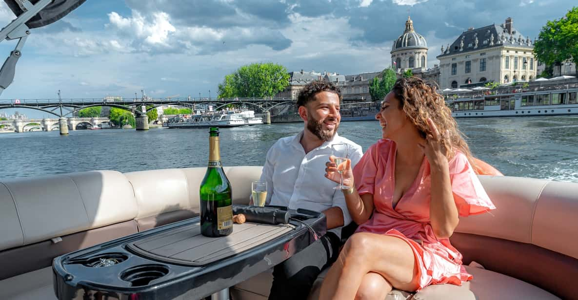 Paris: Seine River Private Guided Pontoon Boat Cruise - Boat and Amenities