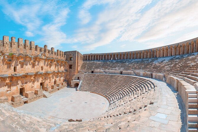 Perge Aspendos Aquaduct Side With Waterfall - Key Historical Sites