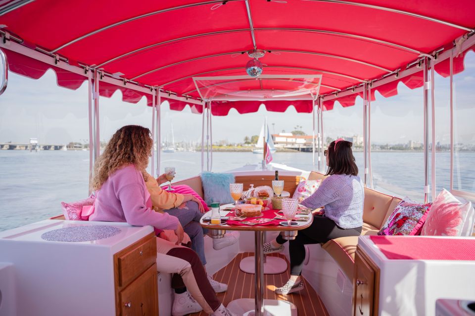 Pink Party Boat Cruise in San Diego Bay! Barbie Tour - Boat Details and Amenities