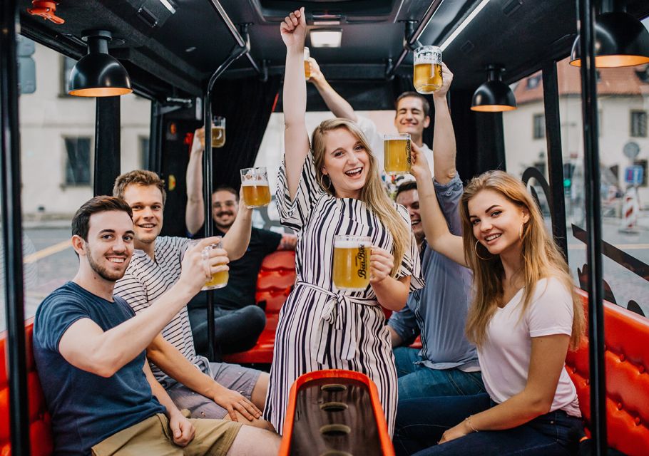 Prague: Airport Transfer Beer Party Bus With Unlimited Beer - Booking Information