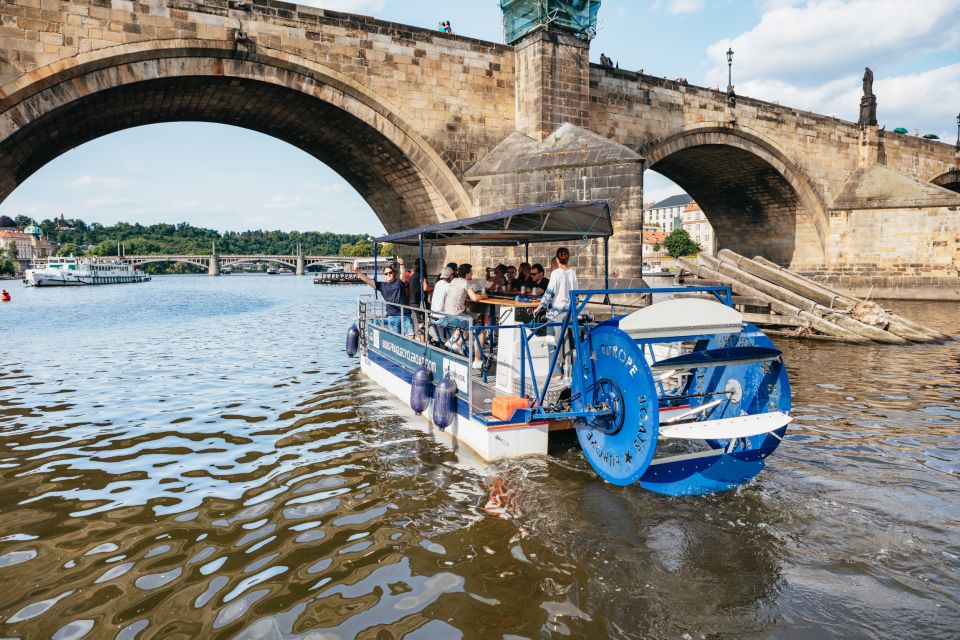 Prague: Swimming Beer Bike on A Cycle Boat - Itinerary and Highlights