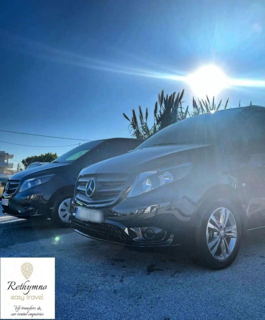 Private Taxi/Transfer Chania Airport/Port to Rethymno - Vehicle Features and Amenities