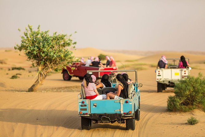 Private Vintage Land Rover Heritage Desert Safari- 4 Course Dinner & Activities - Open-top 4WD Vintage Land Rover