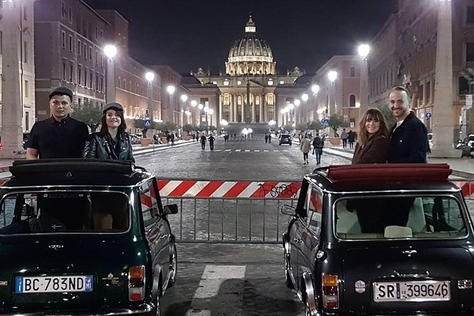 Rome Ancient Tour by Night in Mini Vintage Cabriolet With Drink - Vintage Mini Cabriolet