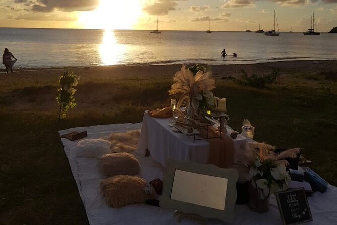 Saint Lucia Beachfront Sunset Picnics - Upgrade Options for Customization