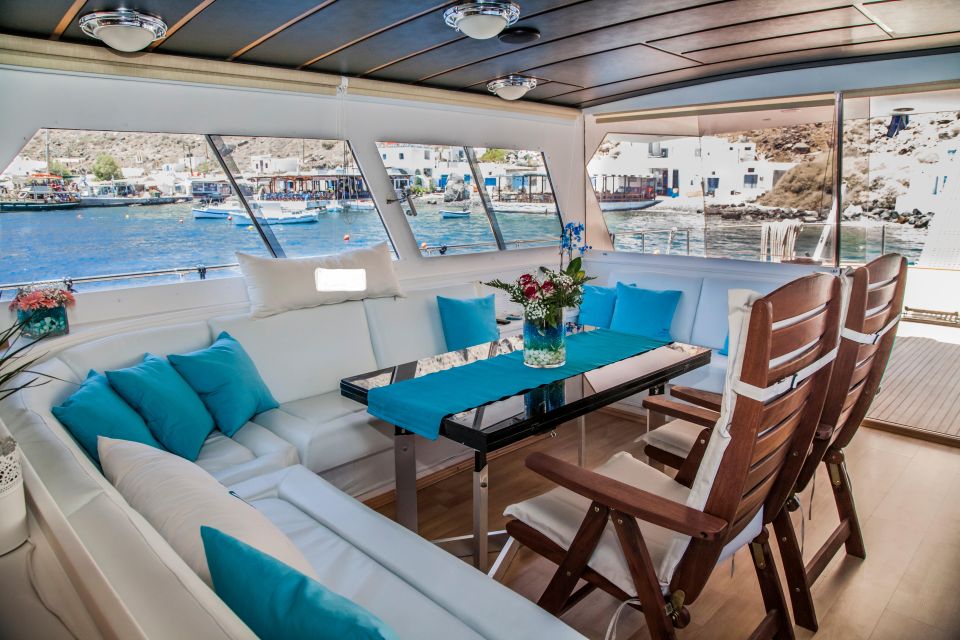 Santorini: Motor Yacht Private Cruise With 5-Course Meal - Experience and Highlights