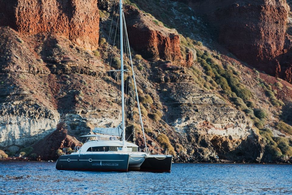 Santorini: Private Catamaran Cruise With BBQ Meal and Drinks - Experience Highlights