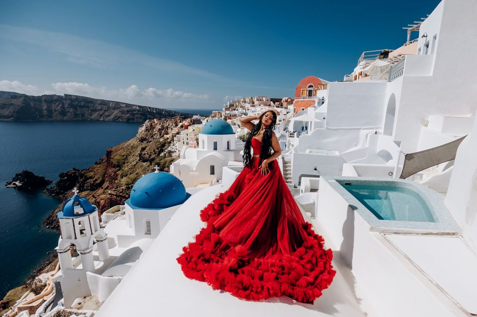 Santorini: Private Flying Dress Photoshoot Experience - Photoshoot Details