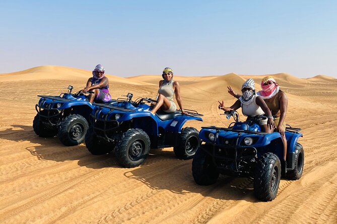 Self Drive Quad Bike in Open Desert With Sand Boarding and Camels - Meeting and Pickup Details