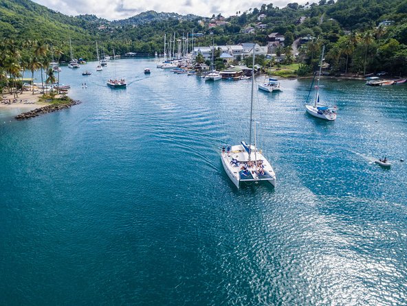 St Lucia Catamaran Day Sailing and Sightseeing Tour - Visiting the Iconic Pitons