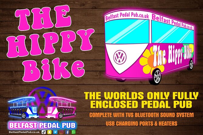 The Hippy Bike Fully Enclosed Party Bike Tour (Private Bike) - Featured Amenities