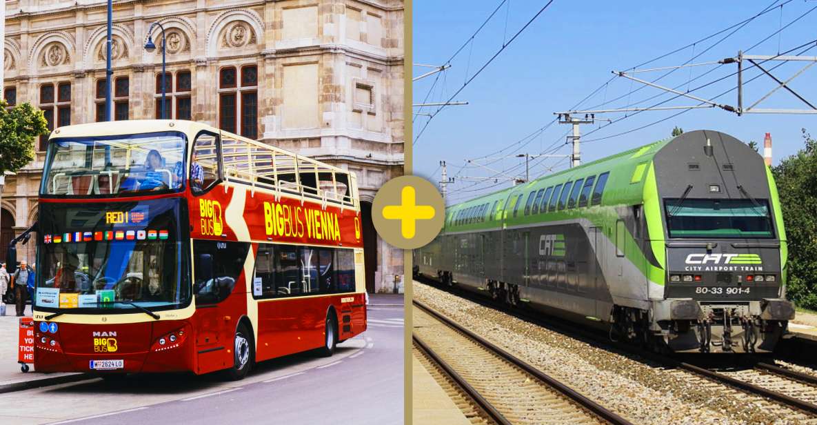 Vienna: 1-Day Hop-on Hop-off Bus Tour & City Airport Train - Red Route Highlights