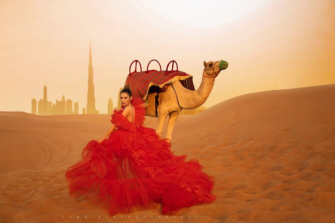 VIP Dubai Desert Safari Camel Ride, Sand Ski, Live BBQ Dinner - Pickup and Timing