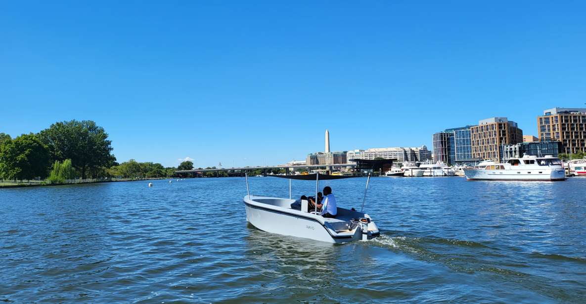 Washington Dc: the Wharf Self-Driven Boat Tour With Map - Boat Details and Features