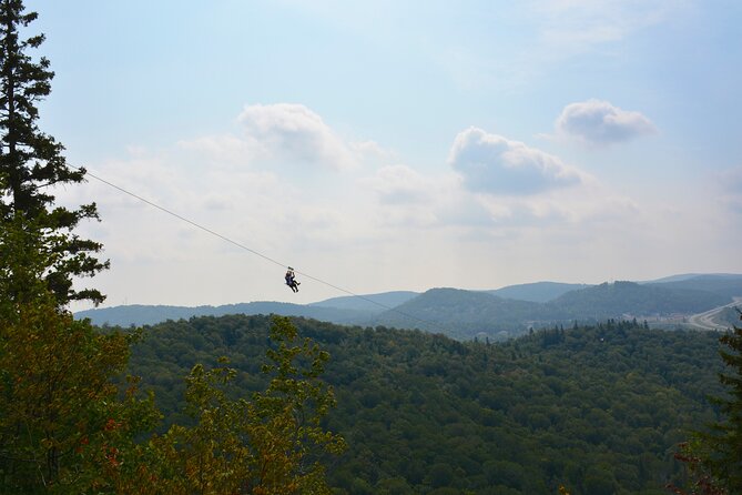 Ziplines Over the Laurentian Mountains at Mont-Catherine - Panoramic Mountain Views