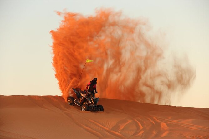 1 HR Self Drive Quad Bike , BBQ Dinner, Sand Boarding, Camel Ride & 3 Live Shows - Suitability and Accessibility