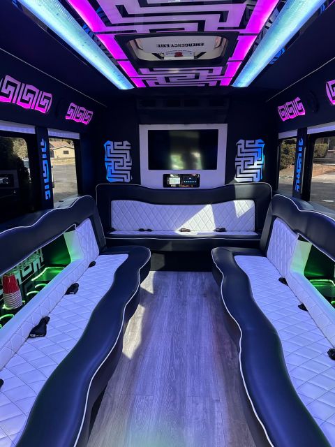 14 Person Party Bus W/ Driver - Party Bus Amenities