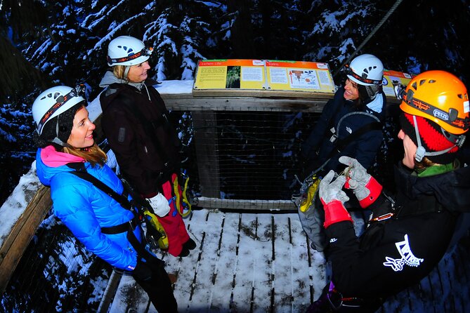 2 Hour Late Afternoon Winter Zipline Adventure - Safety Gear and Equipment Provided