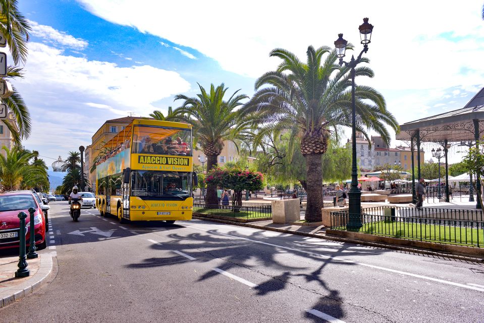 Ajaccio: Town Highlights and Coast Open-Top Bus Tour - Audio Guide Options