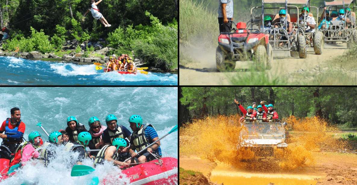 Alanya: Rafting, Zipline, Quad, Buggy, Jeep Tour With Lunch - Quad and Buggy Excursion