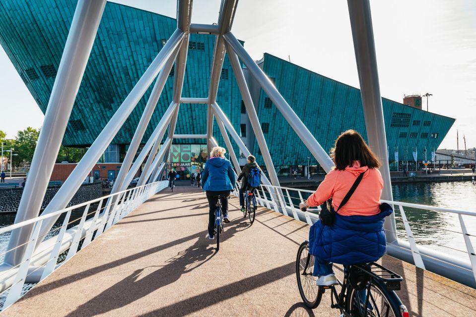 Amsterdam: City Highlights Bike Tour With Optional Cruise - Guided Stops