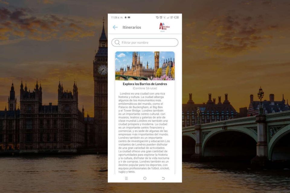 APP Self-Guided Route Londres With Multi-Language Audioguide - Themed Tours