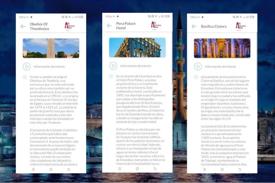 App Self-Guided Tours Istanbul With Multilingual Audioguide - Offline Interactive Maps