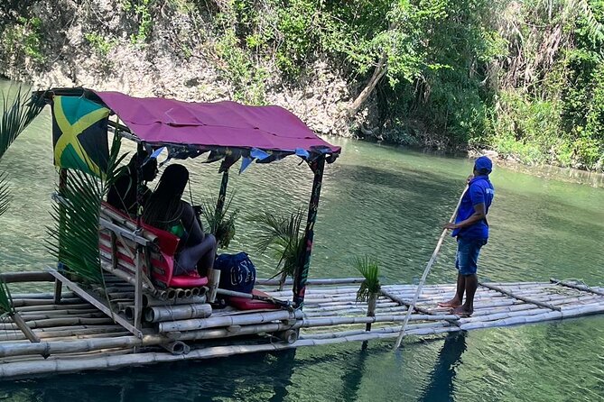 Bamboo River Rafting on Rio Nuevo River in Ocho Rios Jamaica - Relaxing Float on the Calm River Waters