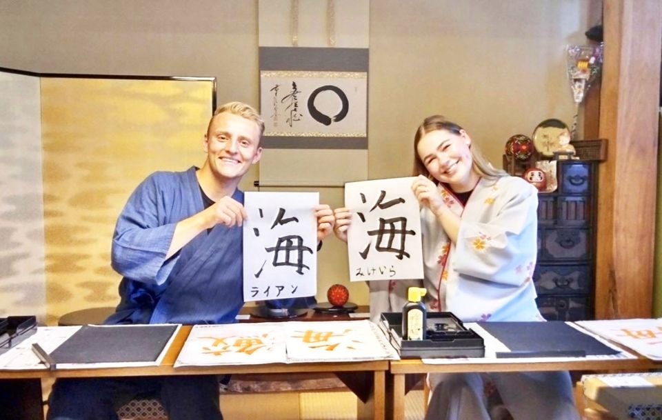 Calligraphy Experience With Simple Kimono in Okinawa - Cultural Immersion