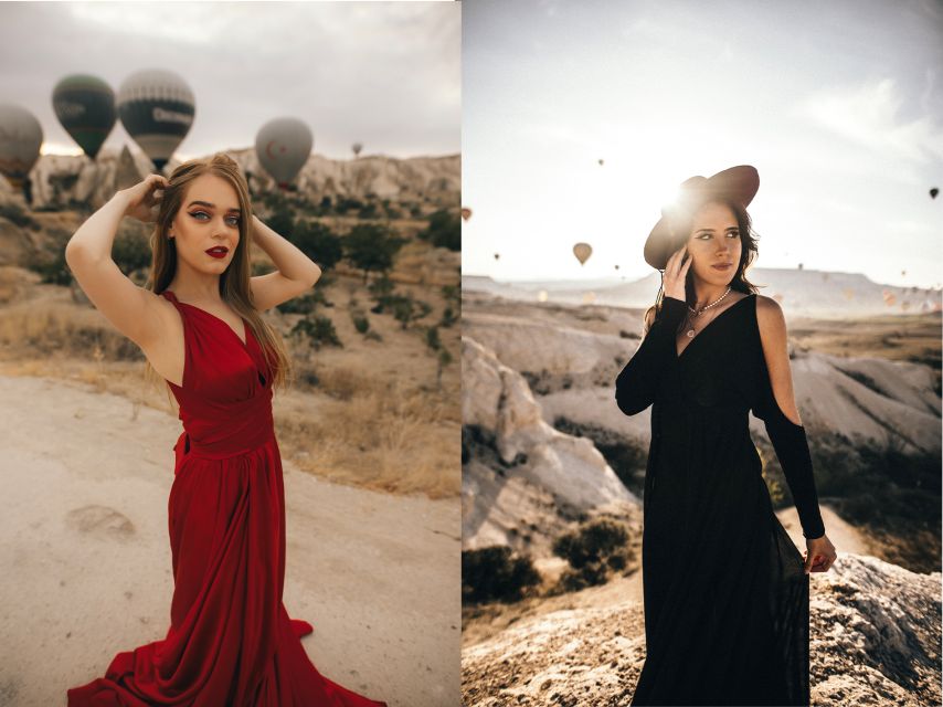 Cappadocia: Photo Shooting With Flying Dresses - Balloon Take-off Area Photoshoot