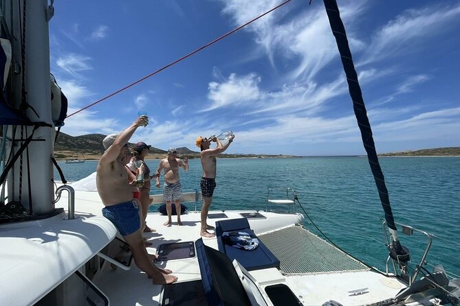 Catamaran Semi Private Cruise Paros Antiparos Includes Food and Drinks - Group Size and Cancellation