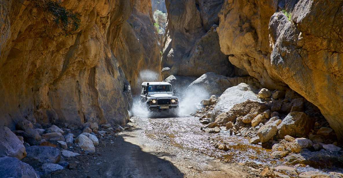 Crete: Land Rover Safari to Tripiti Gorge & Beach - Experience Description