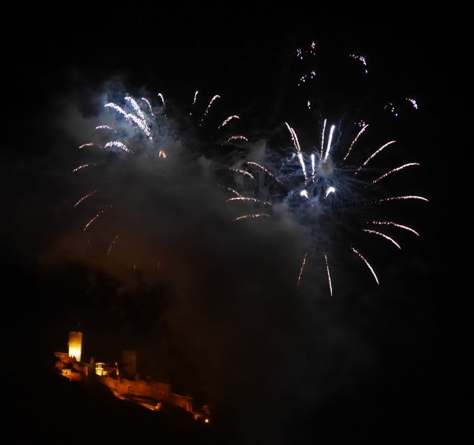 Cruise to the Fireworks of the Winninger Wine Festival - Passing the Lock