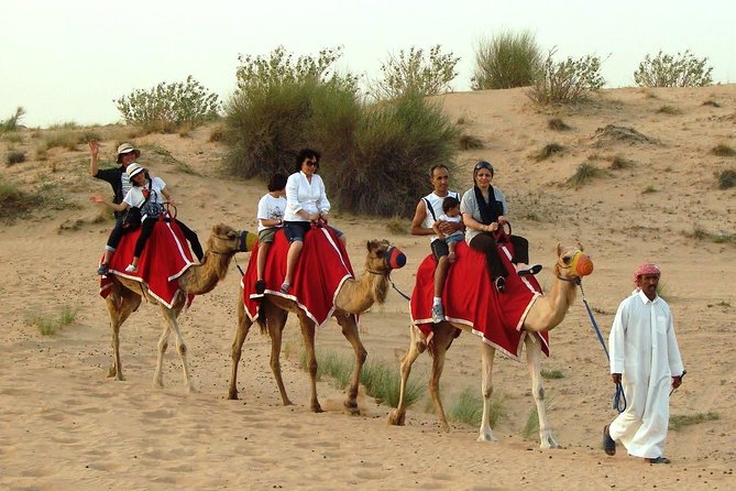 Dubai Desert Safari With BBQ Dinner, Camel Ride, Sandboarding Etc - Restrictions