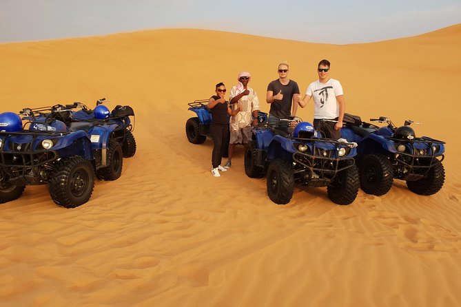 Dubai: Red Dune ATV, Sandsurf, Camels, Stargazing & Camp Dinner - ATV Dune Bashing